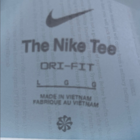 NWT Nike Dri-Fit Womens Training Top L Sky Blue - Picture 10 of 12